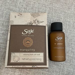 Saje Tranquility & Muscle Melt bath soaks